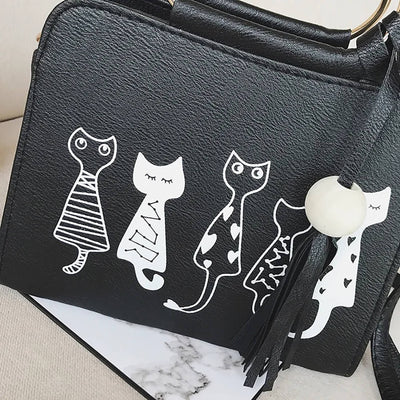 Layla™ - Stylish Cute Kitty Handbag