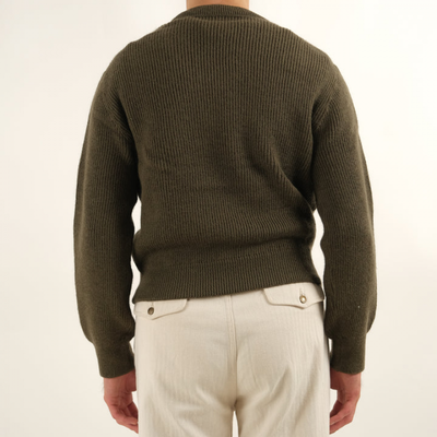 Men Fashion Solid Color V Neck Knit Sweater 48567171Y