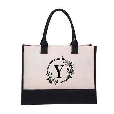 Harper™ - Letter Personalized Tote Bag