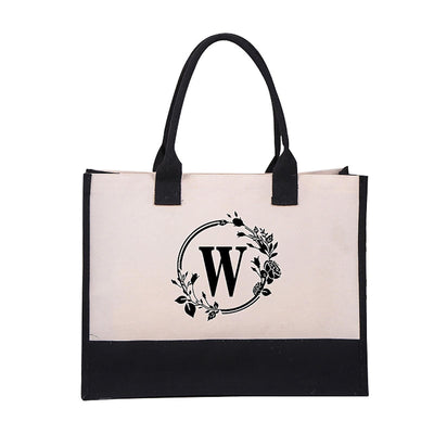 Harper™ - Letter Personalized Tote Bag