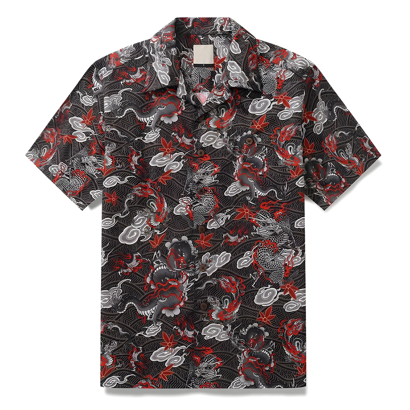 Eastern Dragon Print Shirt