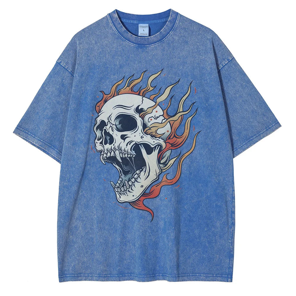 'Blaze In Glory' - Oversized Graphic Tee