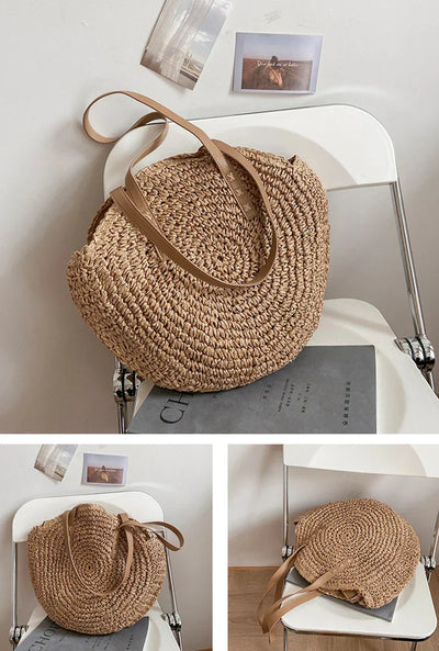 Hannah™ - Multifunctional Straw Handbag