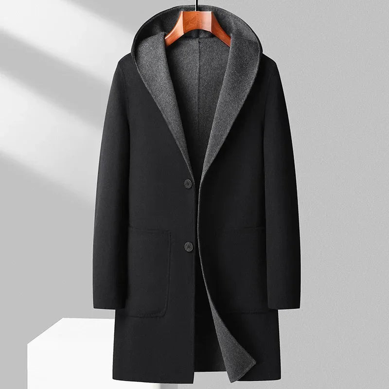 Reversible Wool Overcoat