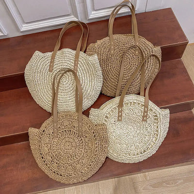 Hannah™ - Multifunctional Straw Handbag