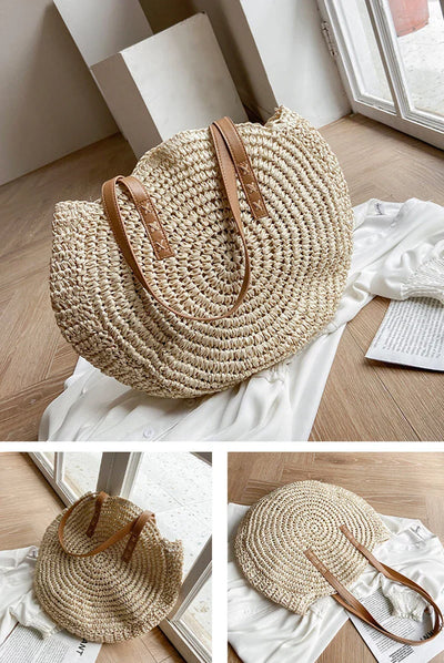 Hannah™ - Multifunctional Straw Handbag