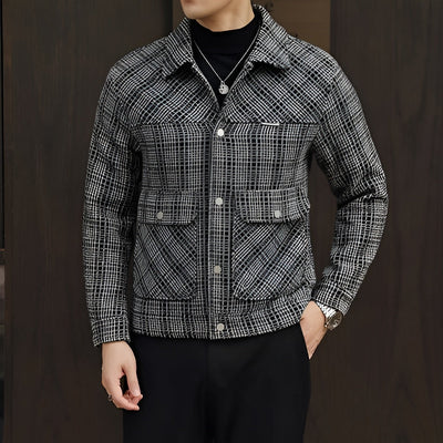 Twill Plaid Jacket