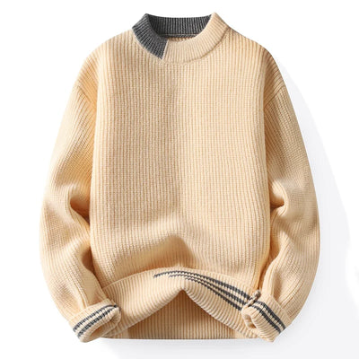 Color Block Knitted Pullover