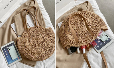 Hannah™ - Multifunctional Straw Handbag