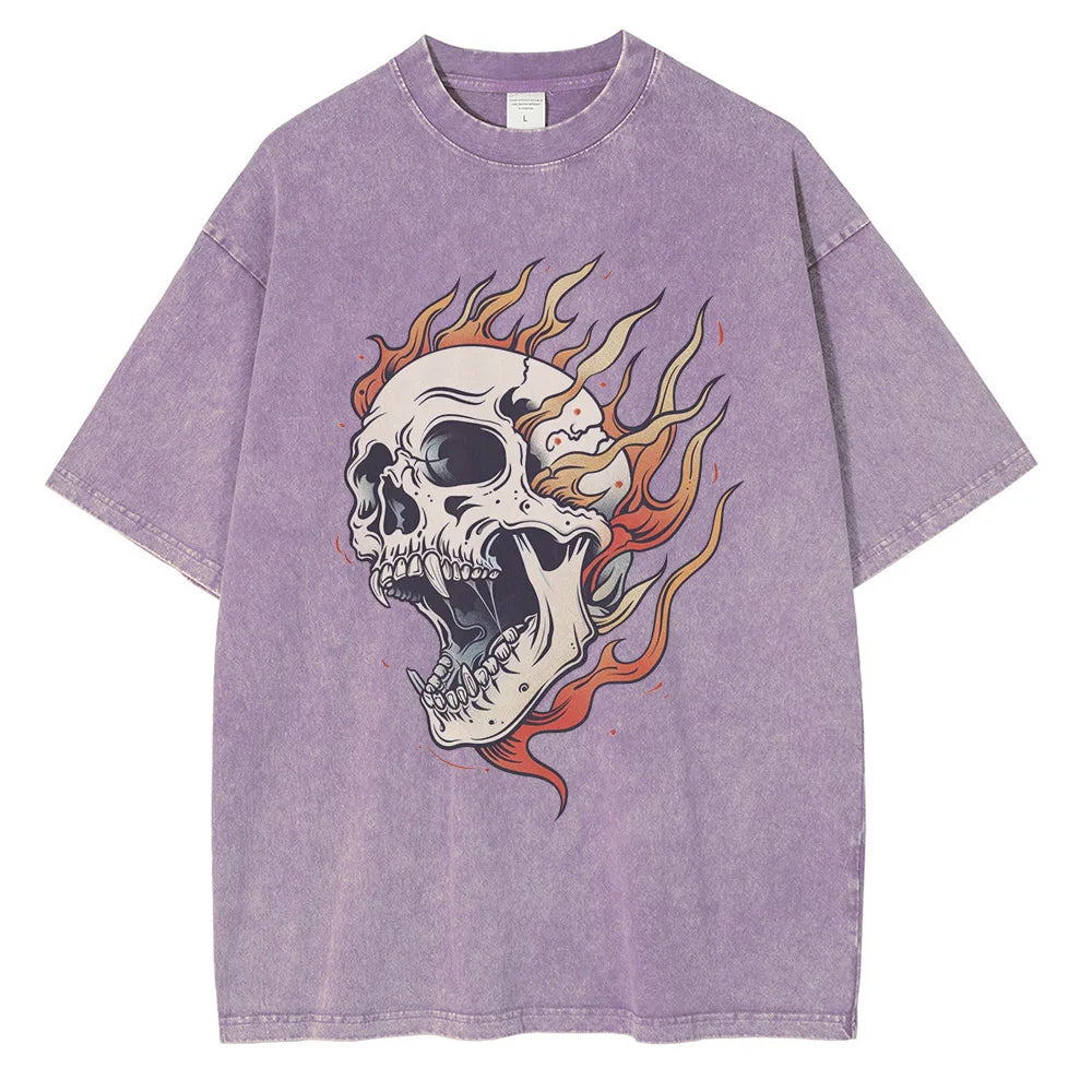 'Blaze In Glory' - Oversized Graphic Tee