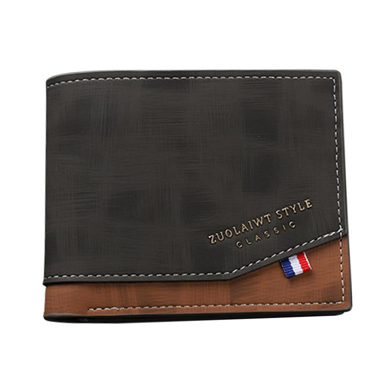 Men's Multi-Card Zipper Leather Wallet 89227195U