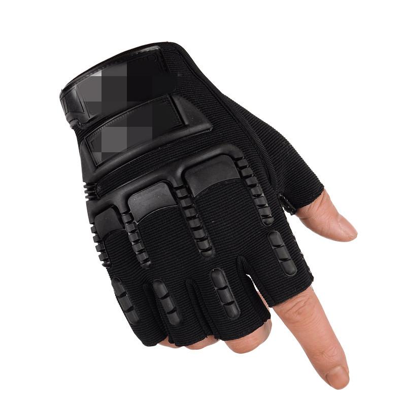 Men's Outdoor Warm Wear-resistant Half-finger Gloves 06536927F