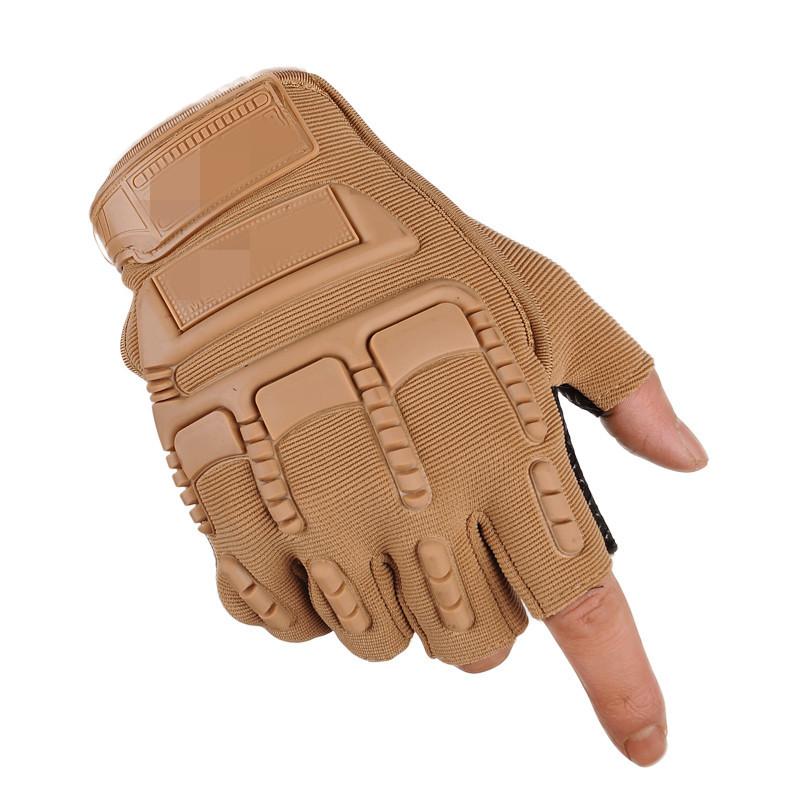 Men's Outdoor Warm Wear-resistant Half-finger Gloves 06536927F