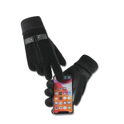 Men's Winter Warm Windproof Ski Touch Screen Gloves 68850759U