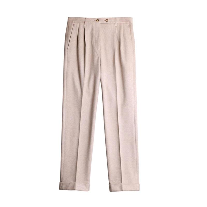 Men's British Autumn And Winter Woolen Trousers